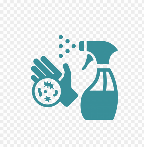 spray icon hygiene virus germs hand aqua Isolated Character in Clear Transparent PNG