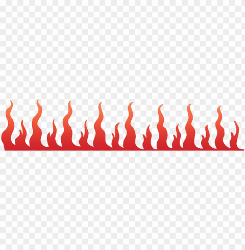 spread fire hot flame border heat flames - flames clip art Isolated Design in Transparent Background PNG