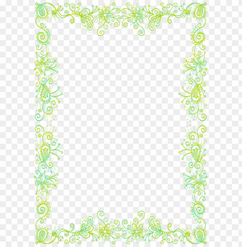 spring border Isolated Item with Transparent Background PNG