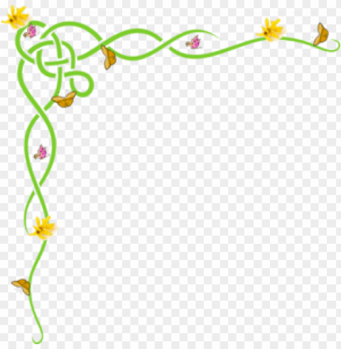 spring border Isolated Item with Transparent PNG Background