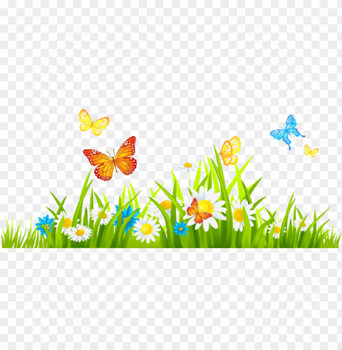 spring border Isolated Object in Transparent PNG Format
