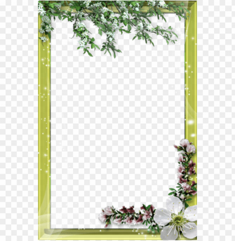 spring border Isolated Object on Clear Background PNG