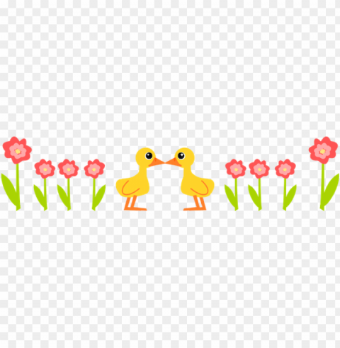 spring border Isolated PNG Element with Clear Transparency