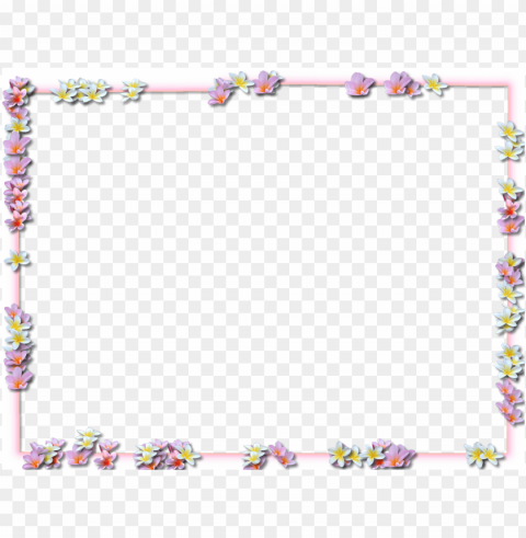 Spring Border Isolated PNG Image With Transparent Background