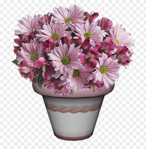spring flower bouquet PNG with clear transparency