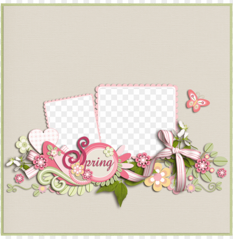 spring frame PNG Isolated Object on Clear Background