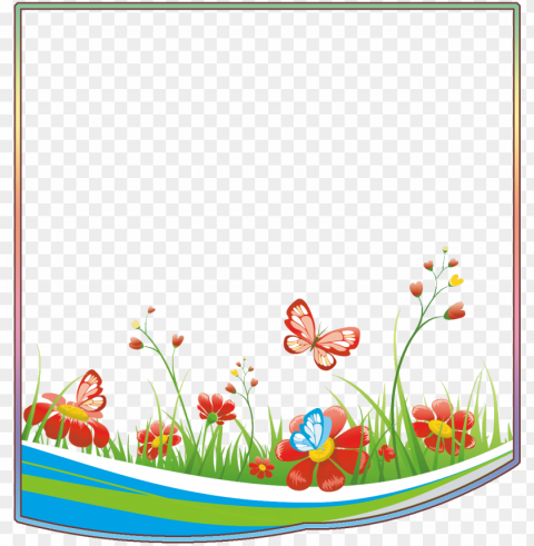 spring frame PNG images free download transparent background