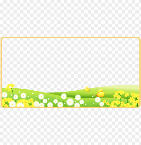 spring frame PNG images transparent pack