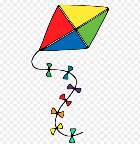 spring kite- kite Isolated Character on Transparent PNG
