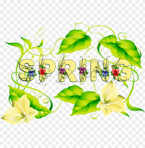 spring season clipart PNG artwork with transparency