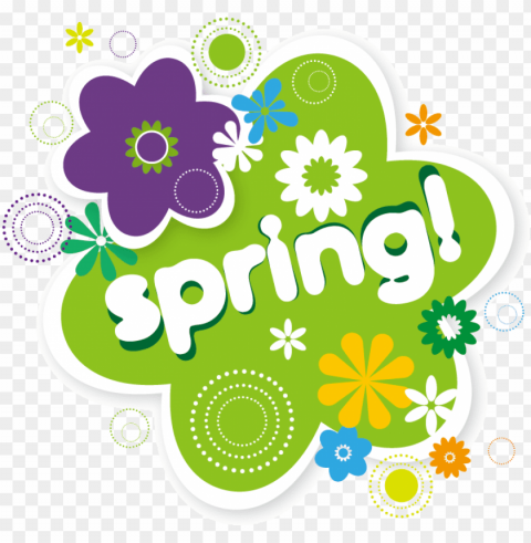 spring season PNG with clear background set