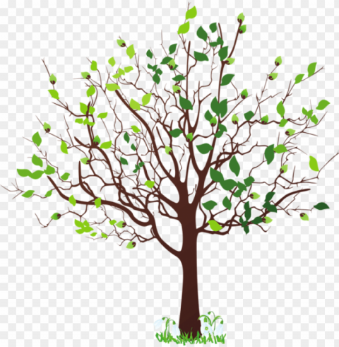 spring tree with snowdrops clipart picture - spring tree clipart PNG images with transparent overlay