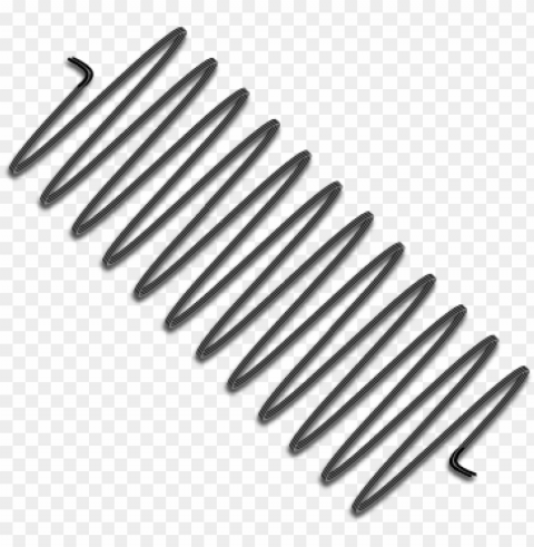 spring wire spring - coiled spring clip art PNG Image with Clear Background Isolation