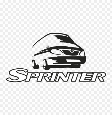 sprinter vector logo download free Isolated Graphic on Clear Background PNG