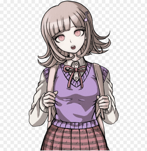 sprite edits i mean - chiaki nanami Isolated Graphic on HighQuality Transparent PNG