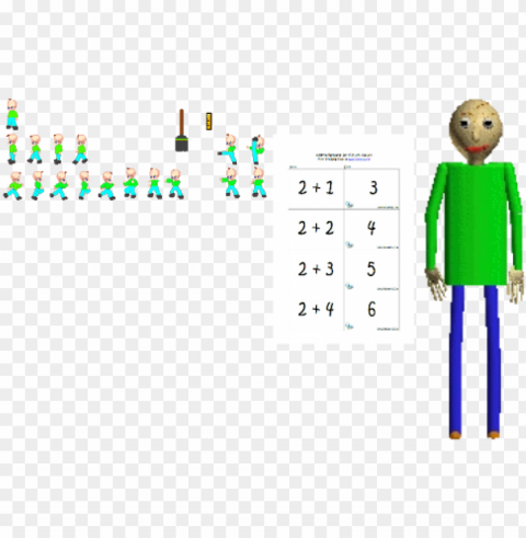 sprite sheet baldi sprite PNG photo without watermark PNG transparent with Clear Background ID caee3b82