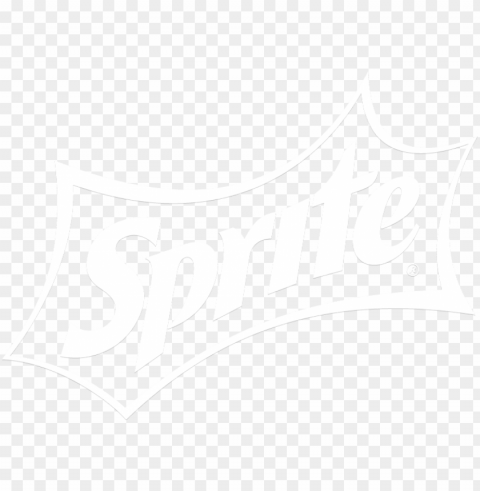 sprite - sprite logo black and white PNG Image with Clear Background Isolation