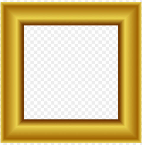 square gold frame Transparent Background Isolated PNG Character PNG transparent with Clear Background ID f85c001e