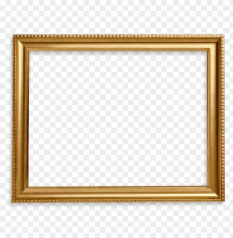 square gold frame Transparent Background Isolated PNG Design