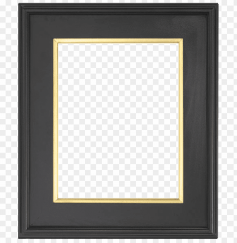 square gold frame Transparent Background Isolation in PNG Format