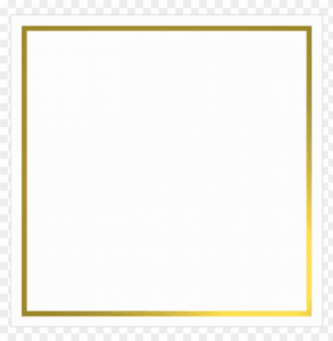 square gold frame Transparent background PNG images complete pack
