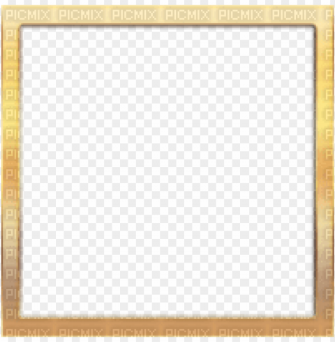 square gold frame PNG transparent images for websites