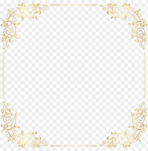 square gold golden frame border squareframe decoration - art deco frame Transparent background PNG stockpile assortment