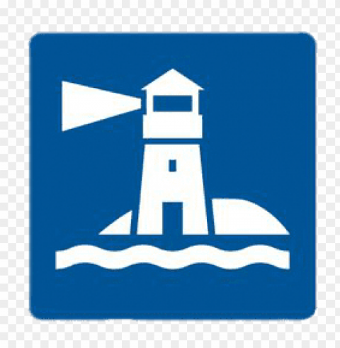 Square Lighthouse Sticker PNG File With No Watermark