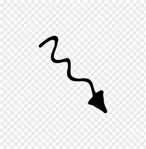 Squiggly Arrow HighResolution Transparent PNG Isolated Graphic