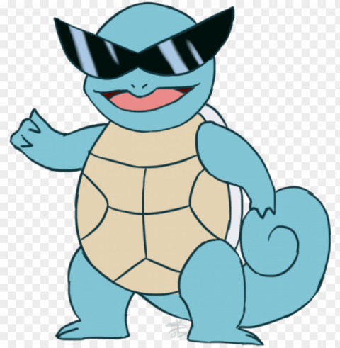 squirtle glasses - squirtle with glasses PNG Graphic with Isolated Design