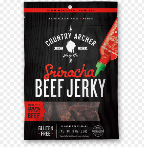 sriracha - country archer sriracha beef jerky Isolated Design Element in Transparent PNG