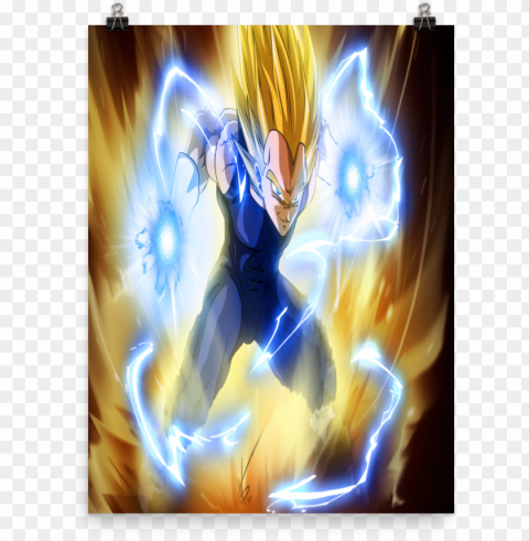 ss2 vegeta poster - fairy PNG Image with Isolated Artwork