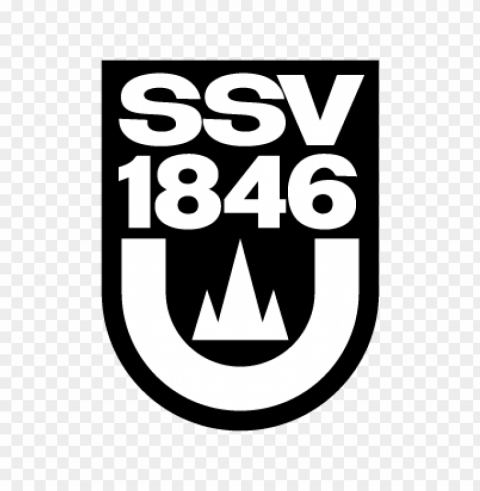 ssv ulm 1846 vector logo Clear Background Isolated PNG Illustration