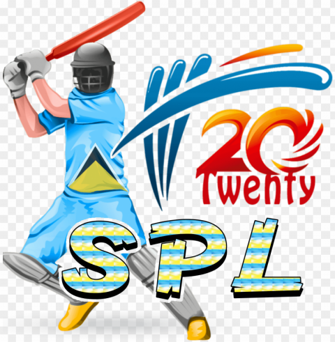 st lucia premier league playerzpot - cricket logo Alpha channel transparent PNG