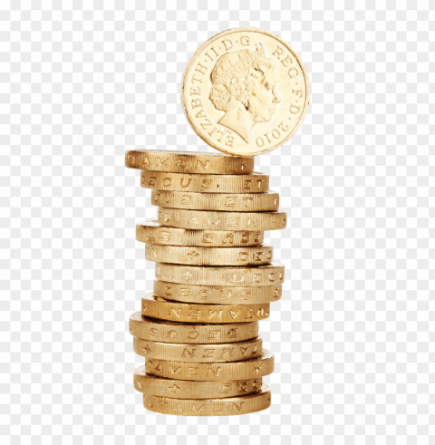 stack of gold coins Free PNG images with alpha channel set