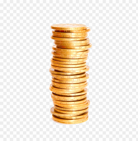 stack of gold coins Free PNG images with alpha transparency