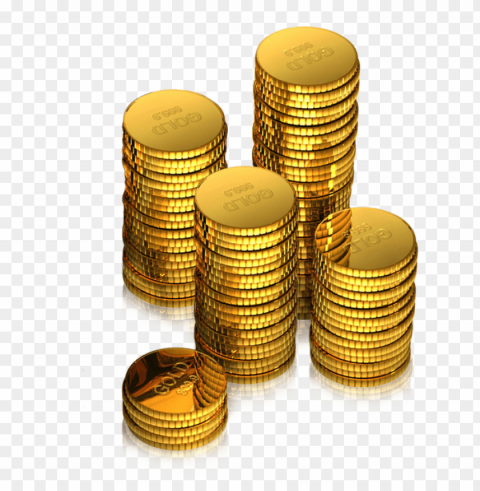 stack of gold coins Free PNG images with transparent background