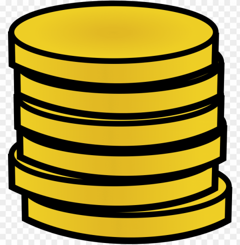 stack of gold coins HD transparent PNG