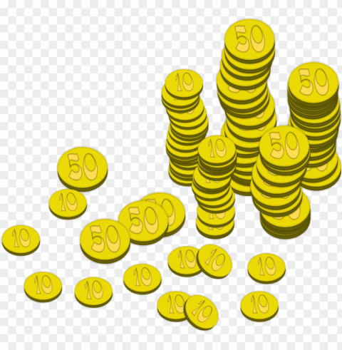 stack of gold coins PNG free download