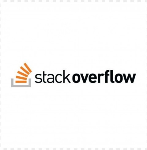 stack overflow logo vector Isolated Item on Clear Transparent PNG