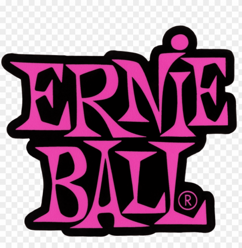 stacked pink ernie ball logo sticker - ernie ball Transparent PNG Isolated Illustrative Element