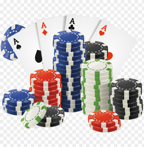 stacks of poker chips graphic - cartoon poker chips Transparent Background Isolation in HighQuality PNG