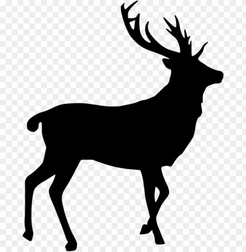 stag silhouette at getdrawings - moose background PNG transparent elements complete package
