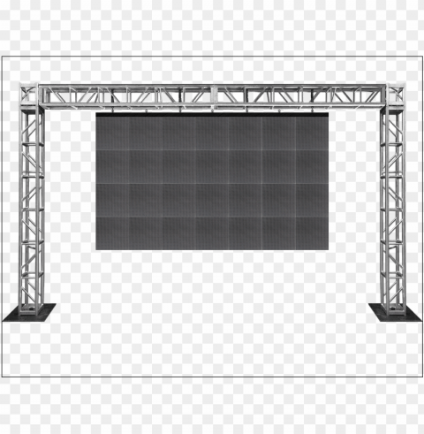 stage truss banner transparent - led video wall truss PNG files with no royalties