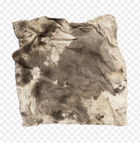 stained rag Transparent PNG Isolated Element with Clarity