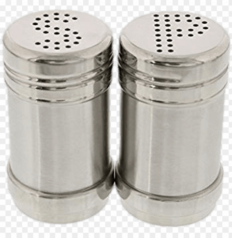 stainless steel salt and pepper set Isolated Element in Clear Transparent PNG