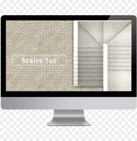 stairs top view - fold web desi Transparent Background PNG Object Isolation
