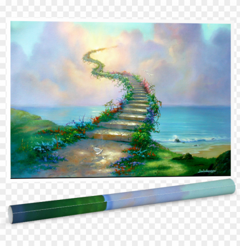 stairway to heaven poster by jim warren - stairway to heave HighResolution PNG Isolated Illustration PNG transparent with Clear Background ID c7010ebe