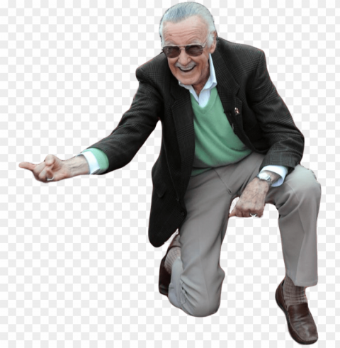 stan lee - spiderman 2018 stan lee Isolated Subject in Transparent PNG Format