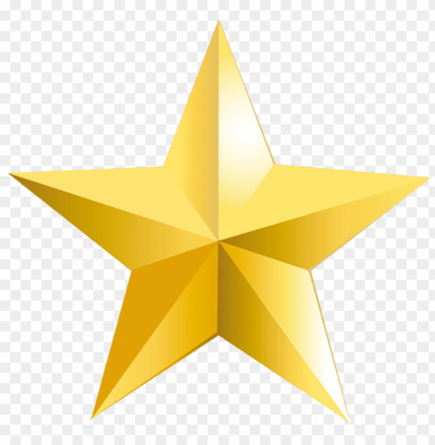 star gold logo Transparent PNG Isolated Object with Detail